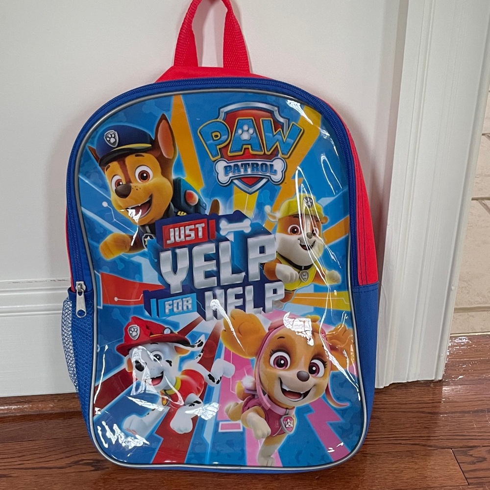 Paw Patrol Kids Backpack - Blue and Red